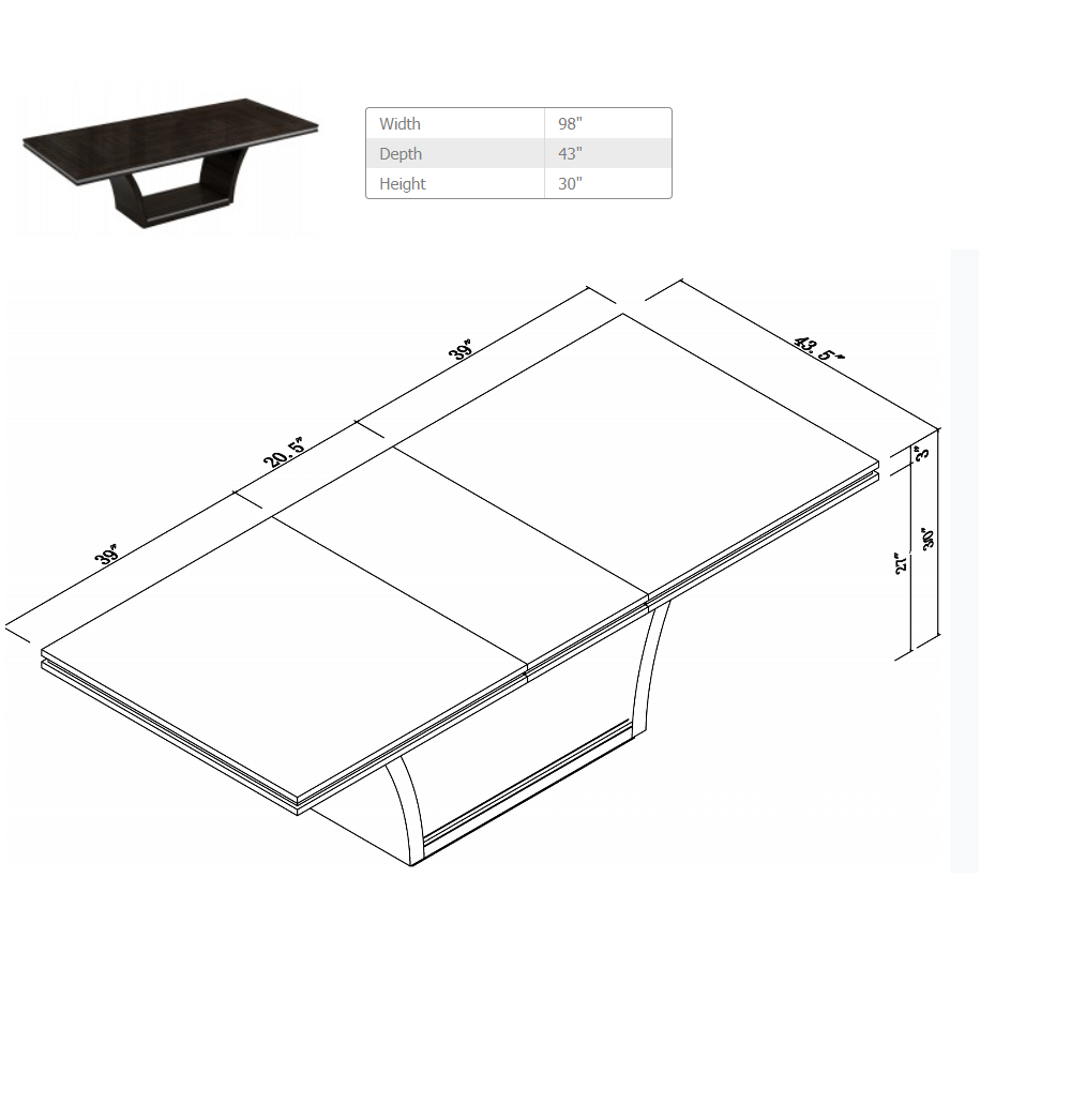 Seven Piece Dark Brown Solid Wood Dining Set with Six Chairs - Image 2