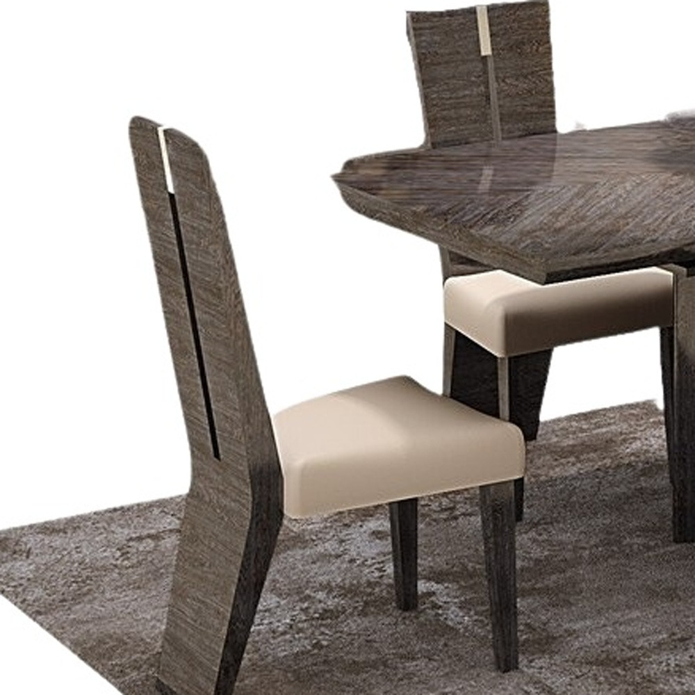 Seven Piece Gray Dining Set with Six Chairs - Image 5