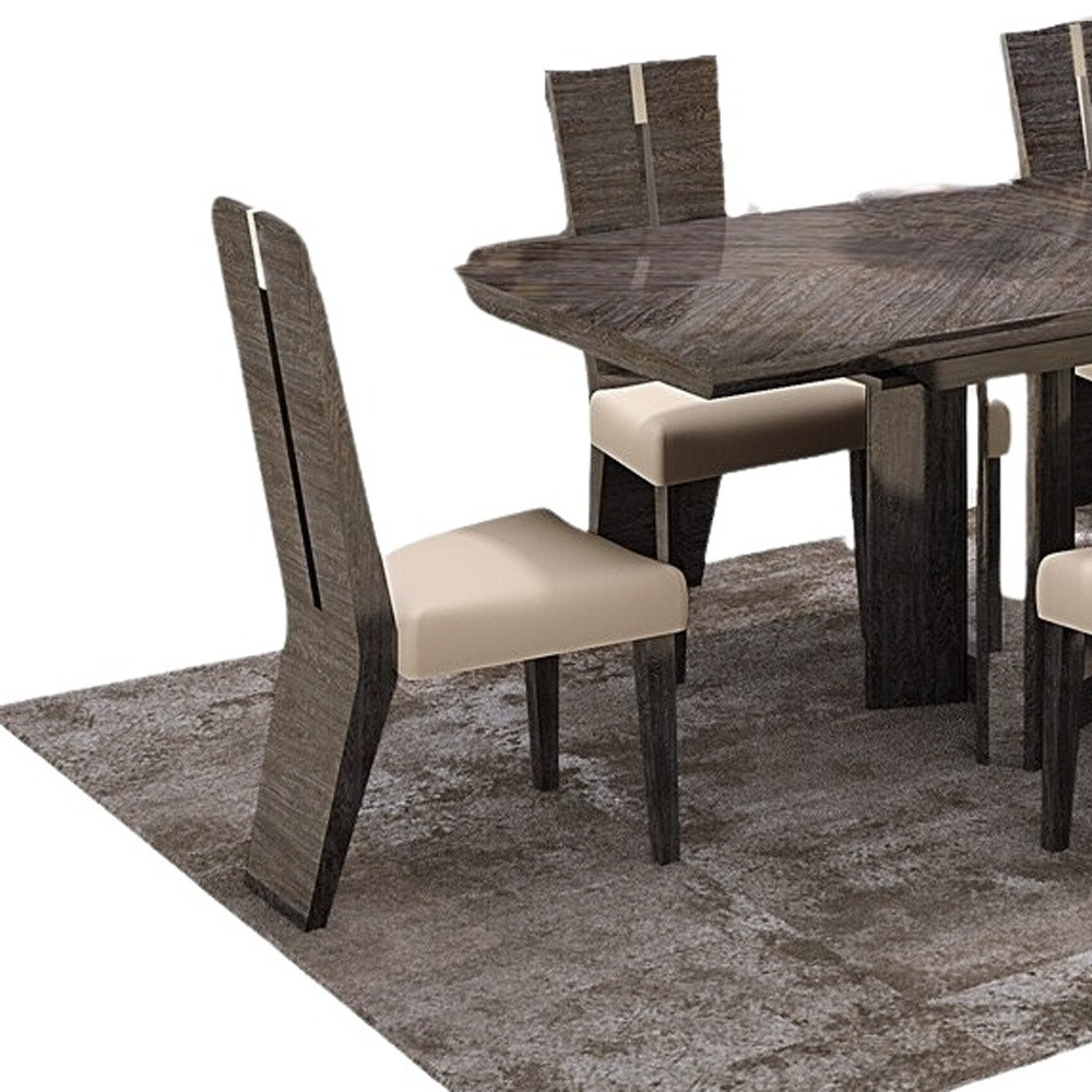 Seven Piece Gray Dining Set with Six Chairs - Image 6