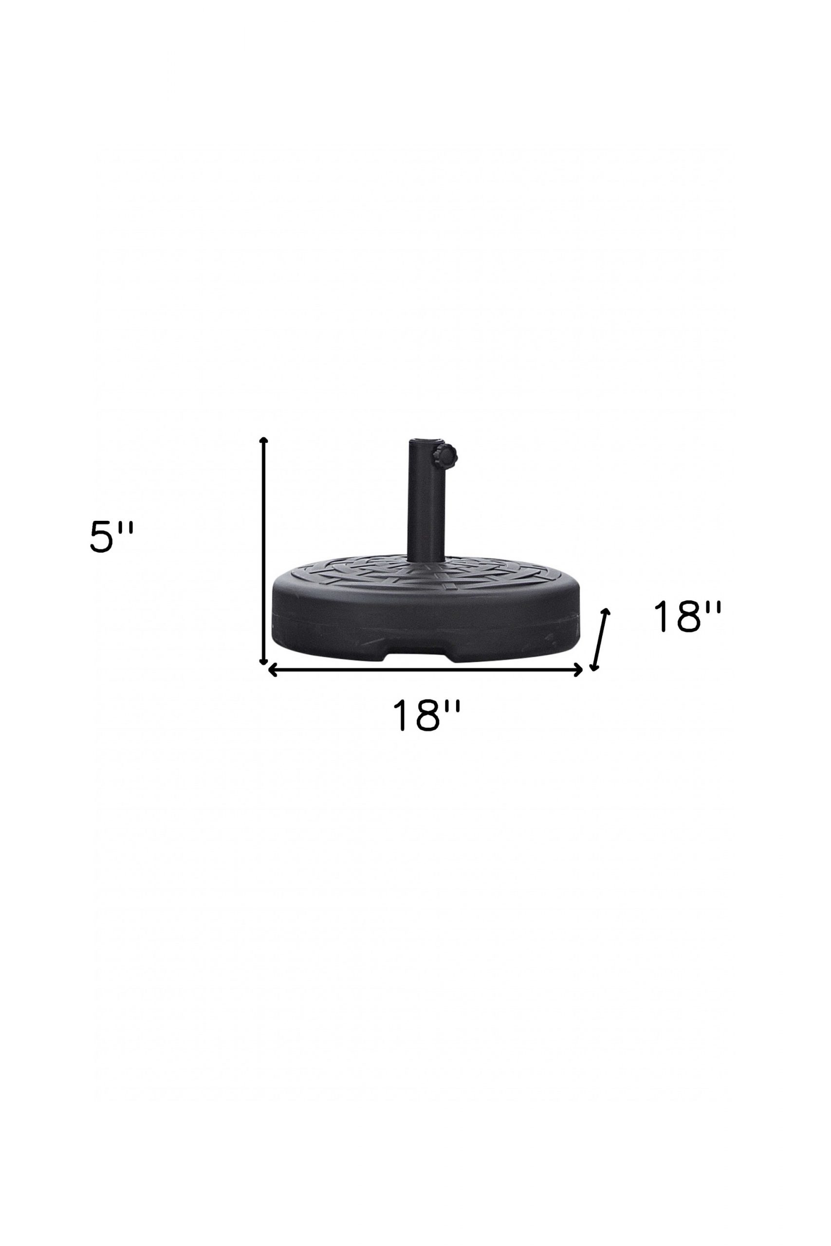 Black Plastic Umbrella Base - Image 6