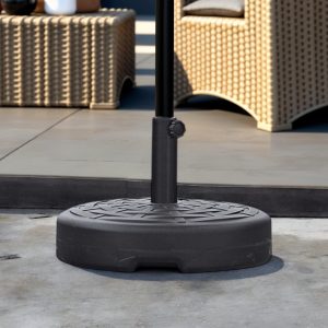 Black Plastic Umbrella Base