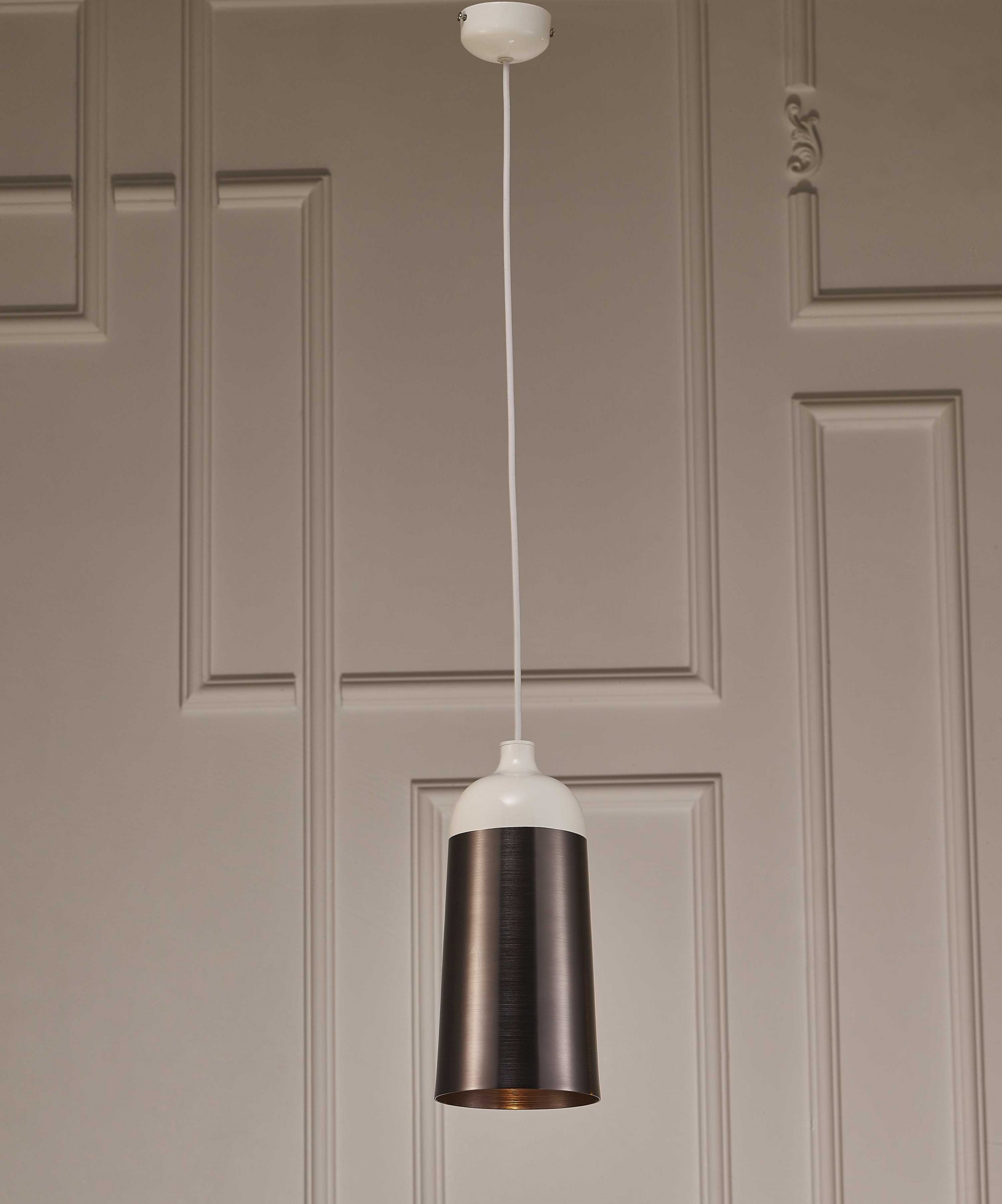 6 X 6 X 12 Silver Aluminum Pendant Lamp - Image 4