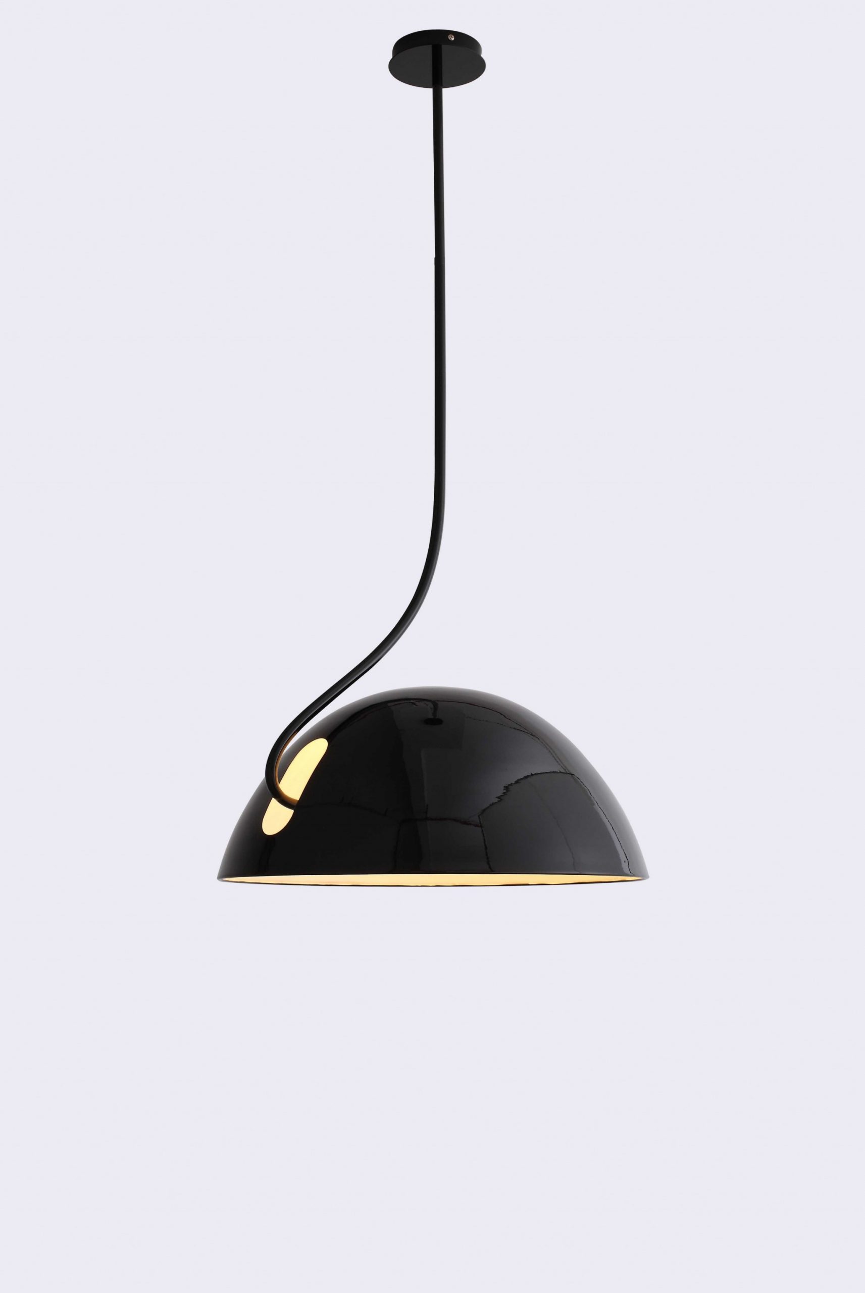 19 X 19 X 40.5 Black Aluminum Pendant Lamp - Image 2
