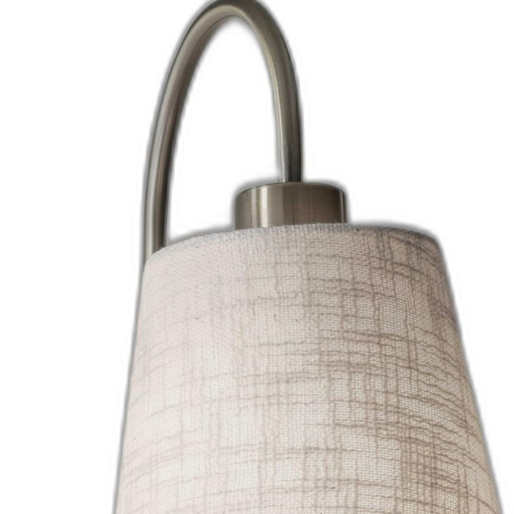 Antique Brass And Black Metal Wall Lamp With Usb Charging Station Wood Shelf - Image 7