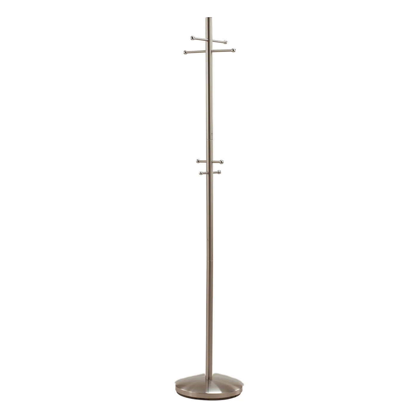 67" Brushed Steel Coat Rack - Image 2