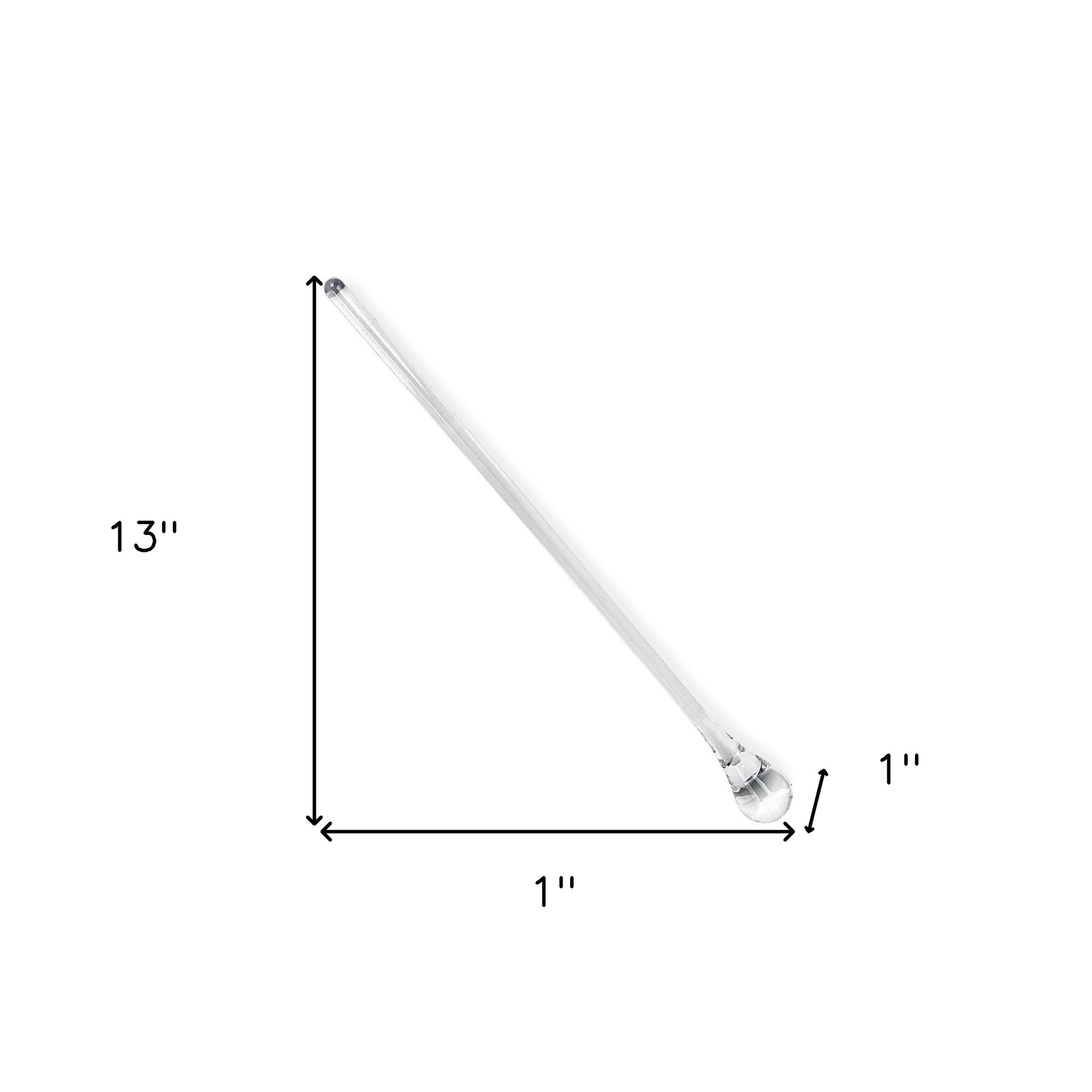 12" Mouth Blown Crystal Lead Free Martini Stirrer - Image 6