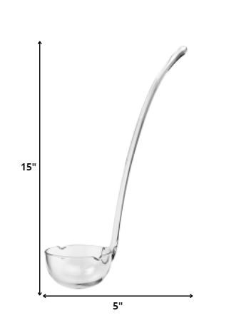 Mouth Blown Lead Free Crystal Gravy Dressing Or Punch Ladle - Image 5