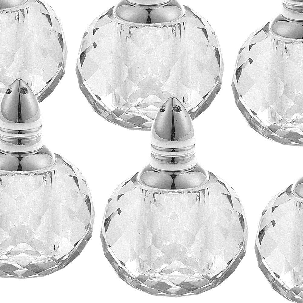 Individual Silver Crystal Zendra Design Salt And Peppers Gift Boxed 6 Pc Set - Image 4