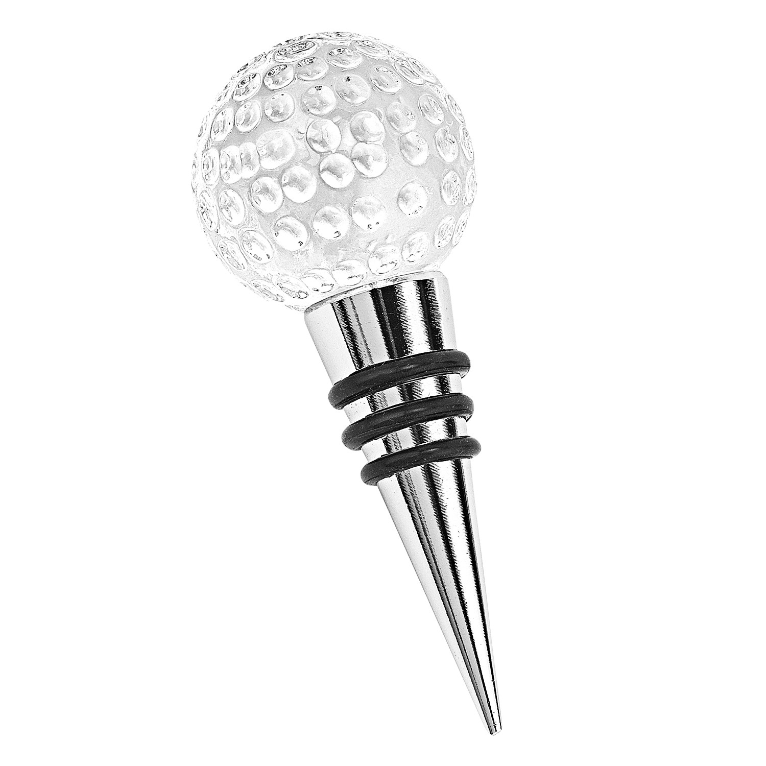 Hand Crafted Crystal Golf Ball Bottle Stopper - Image 5