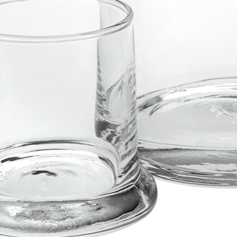 Set of Two Clear Crystal Glass Stemless Carafe And Drinking Glass - Image 5