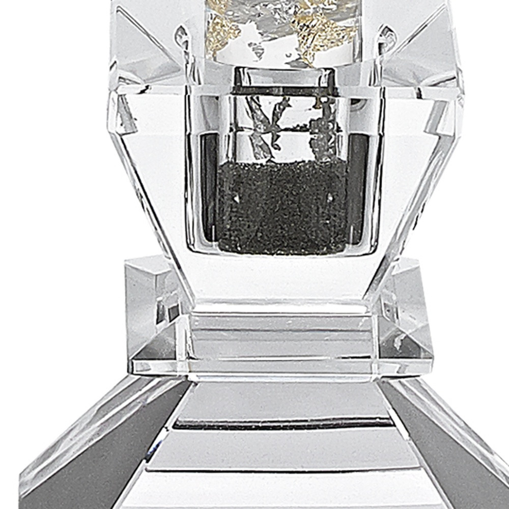 Hand Crafted Crystal Pair Of Handcrafted Candle Holders - Image 5