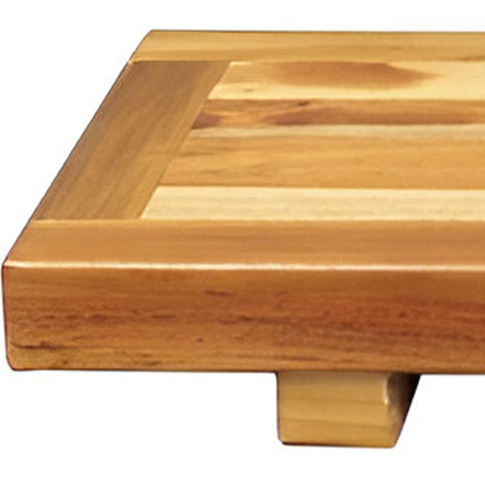 29" Natural Teak Wood Bath Tray And Seat - Image 7