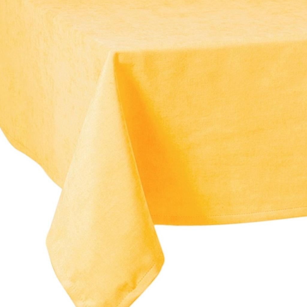 55" X 55" Yellow Polyester Square Tablecloth - Image 3