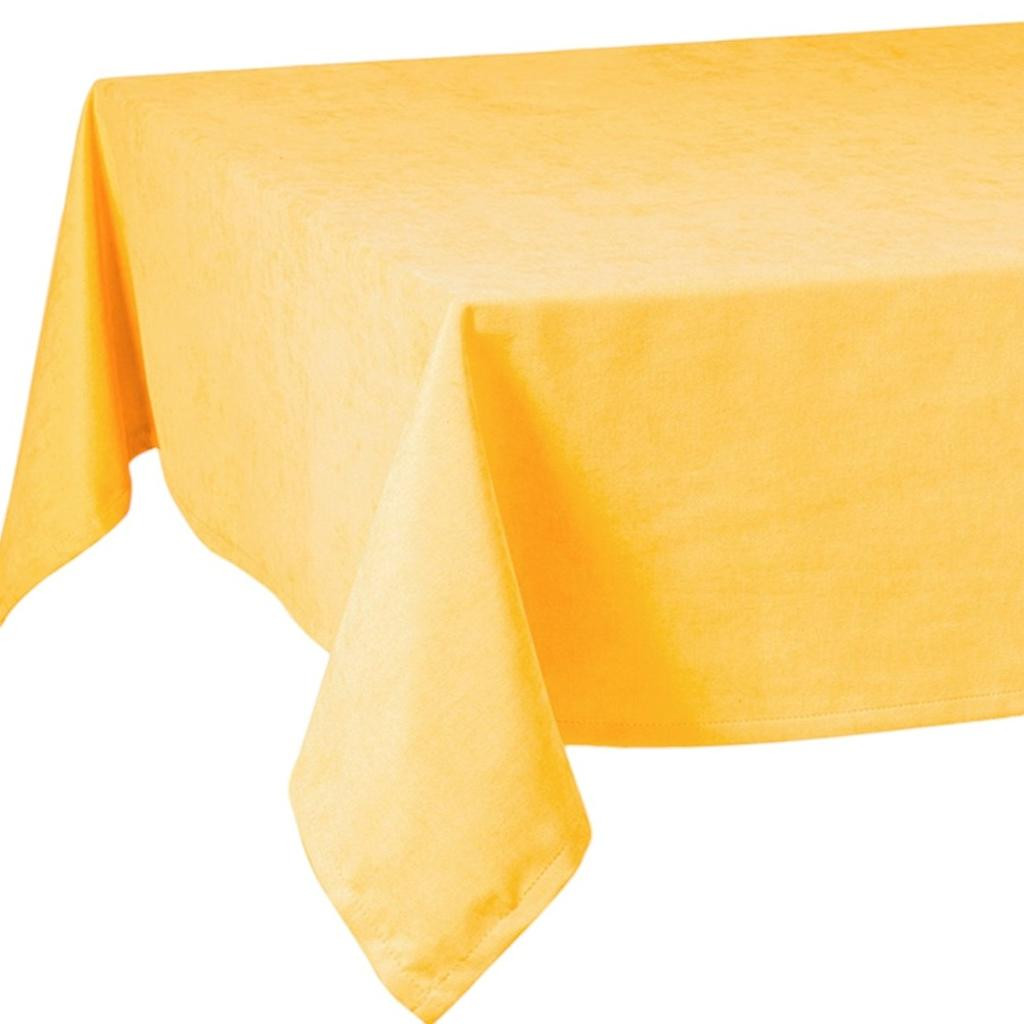 55" X 55" Yellow Polyester Square Tablecloth - Image 4