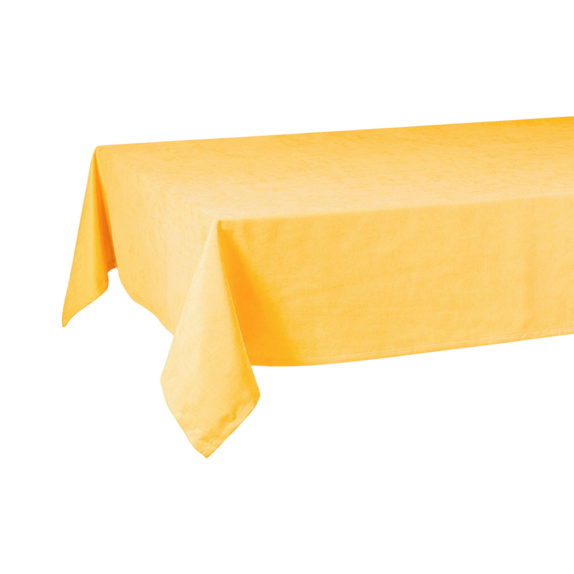55" X 55" Yellow Polyester Square Tablecloth - Image 2