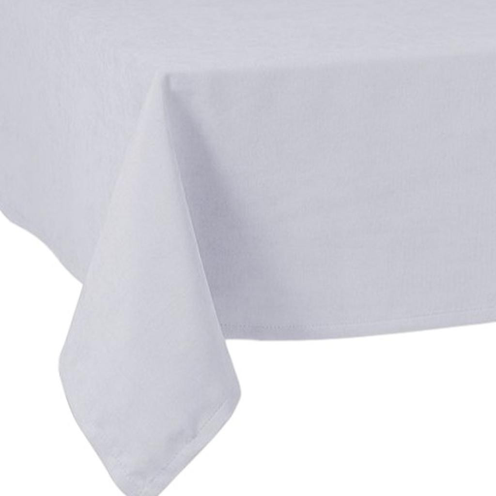 55" X 104" Gray Polyester Tablecloth - Image 3