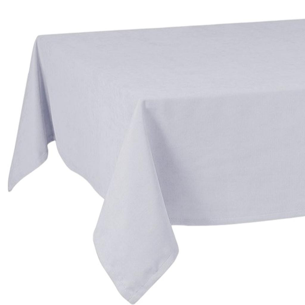 55" X 104" Gray Polyester Tablecloth - Image 4