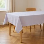 55" X 120" Gray Polyester Tablecloth