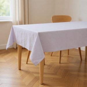 55" X 120" Gray Polyester Tablecloth