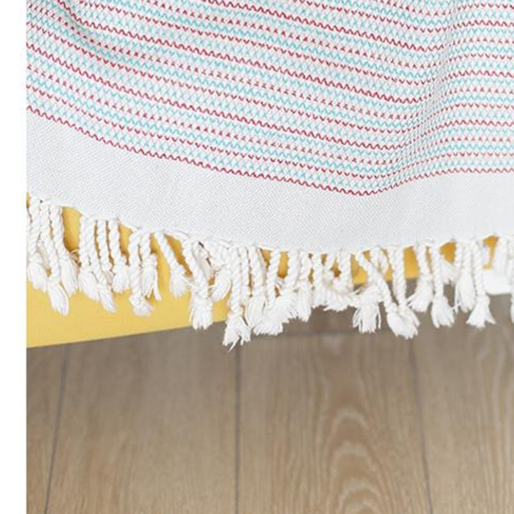 Red And White Checked Turkish Towel Or Throw Blanket - Image 3