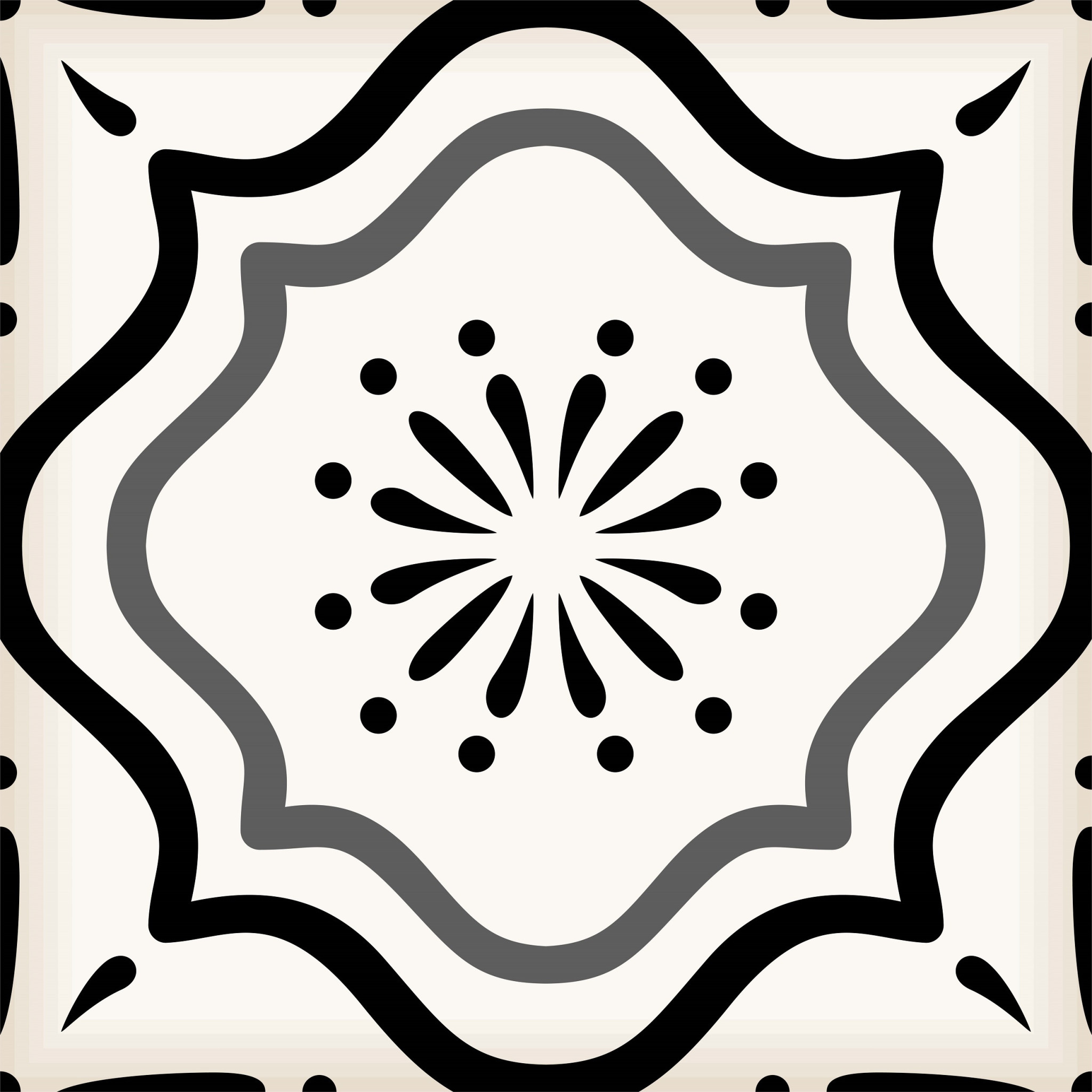 6" X 6" Black And White Mosaic Peel And Stick Removable Tiles - Image 8