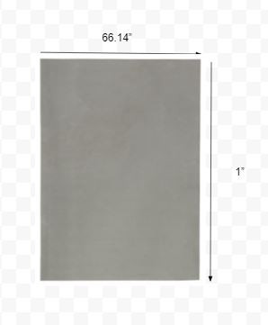 6' Round Gray Non Slip Rug Pad - Image 6