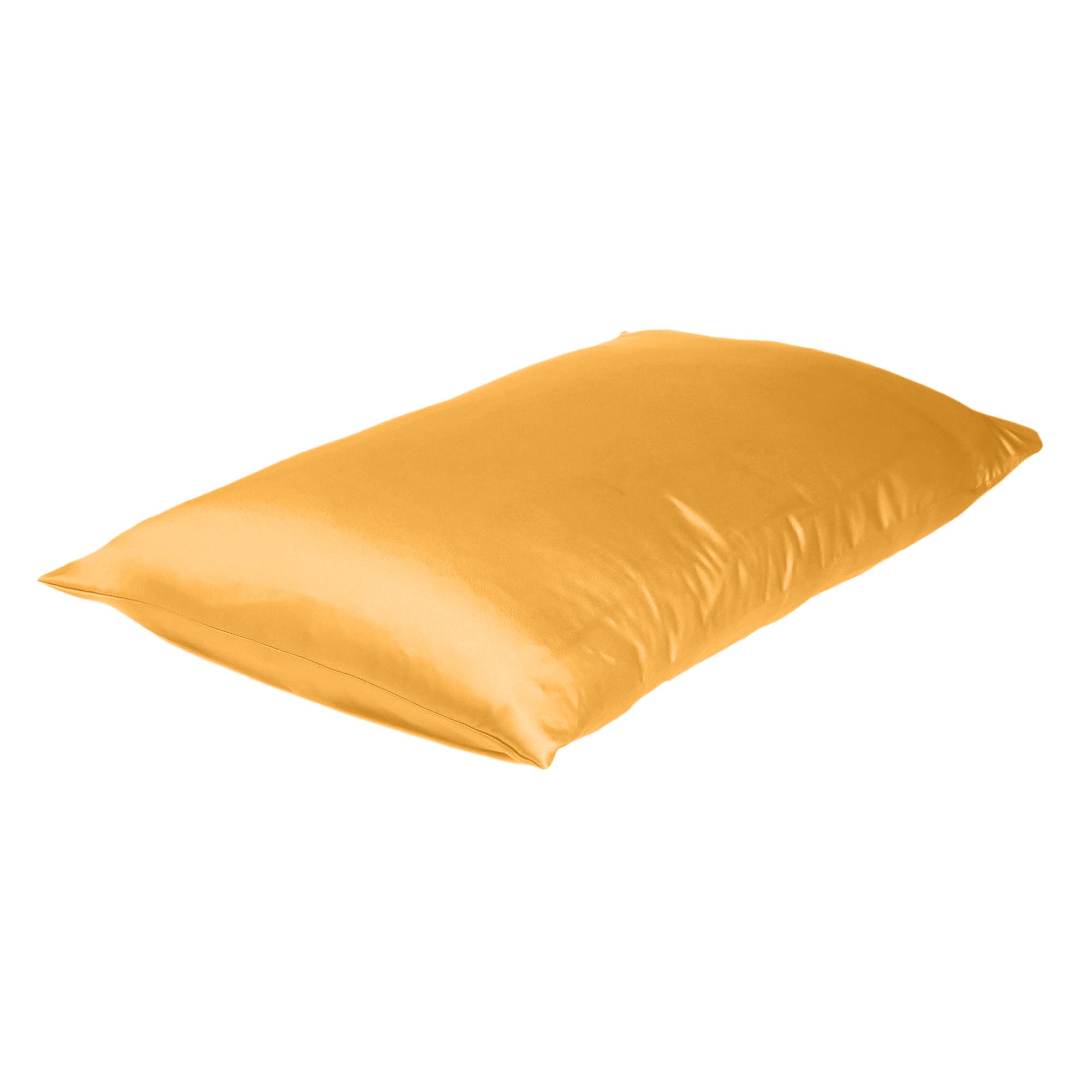 Apricot Dreamy Silky Satin King Size Pillowcase - Image 2
