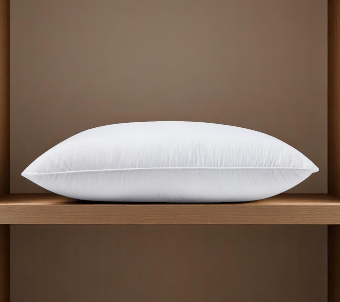 100% Cotton Lux Sateen Down Alternative Medium Hypoallergenic Standard Size Bed Pillow