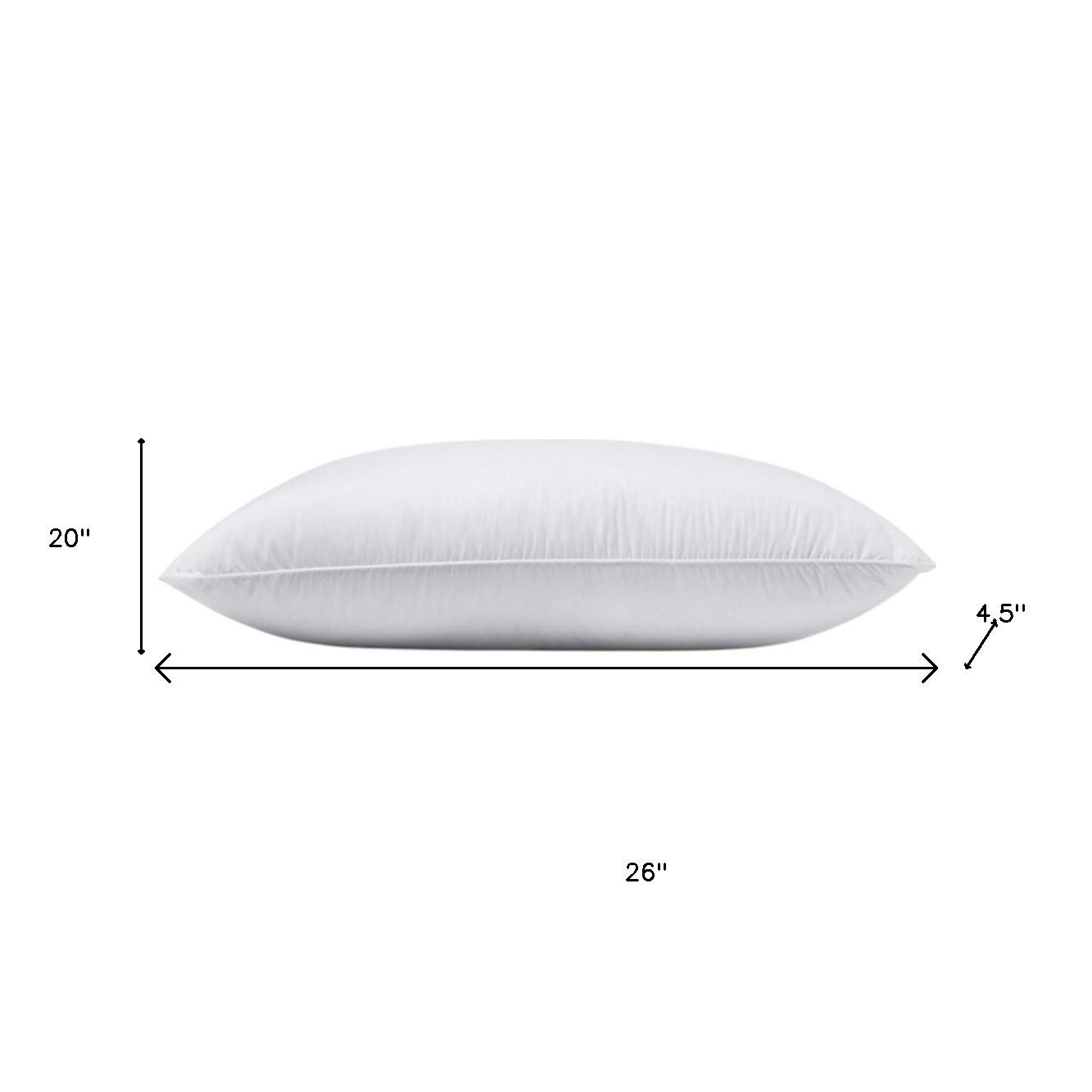 100% Cotton Lux Sateen Down Alternative Medium Hypoallergenic Standard Size Bed Pillow - Image 5