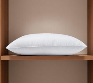 100% Cotton Lux Sateen Down Alternative Medium Hypoallergenic Queen Size Bed Pillow