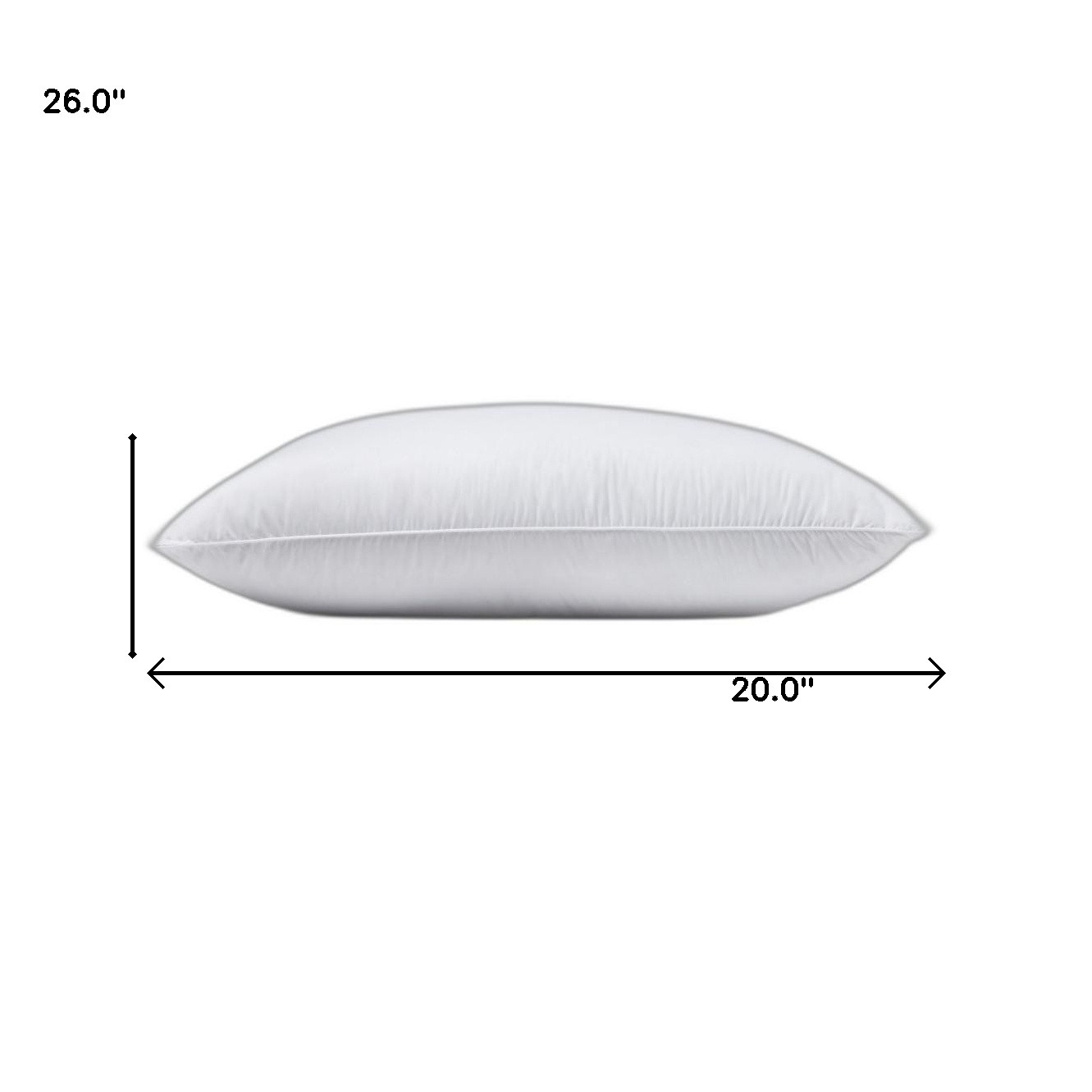 Lux Sateen Down Alternative Standard Size Firm Pillow - Image 4