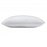 Set Of 2 Lux Sateen Down Alternative King Size Medium Pillows