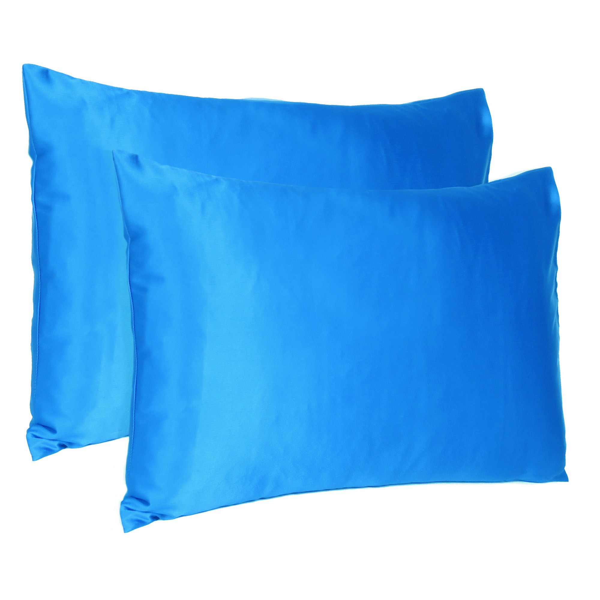 Blue Dreamy Set Of 2 Silky Satin King Pillowcases - Image 4