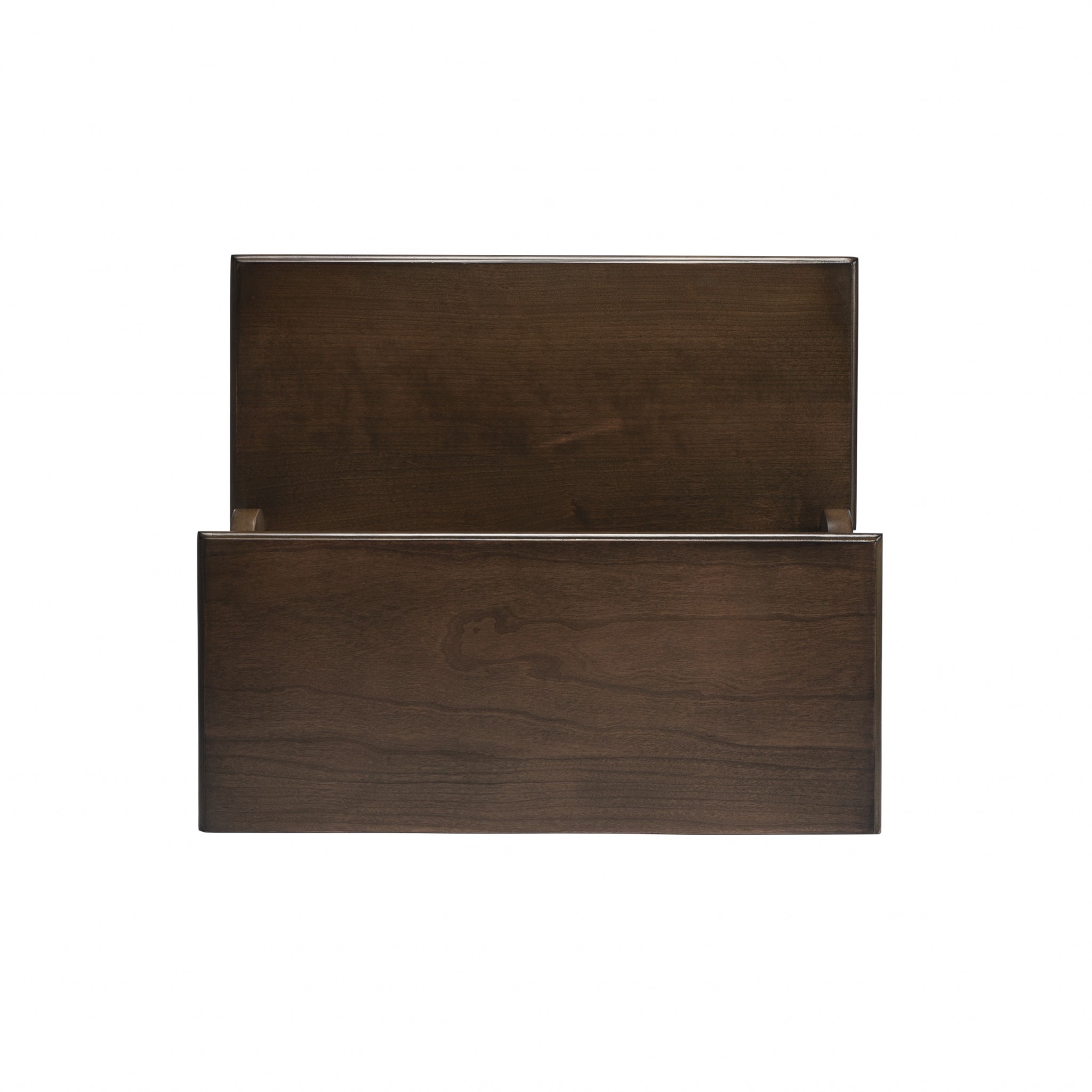 18" Brown Solid Wood Step Stool - Image 3