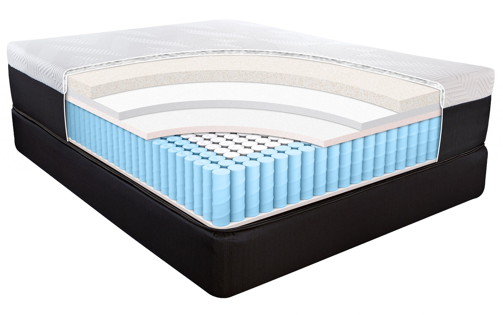 14" Hybrid Pocket Coil Copper Infused Gel Memory Foam Mattress - Image 4