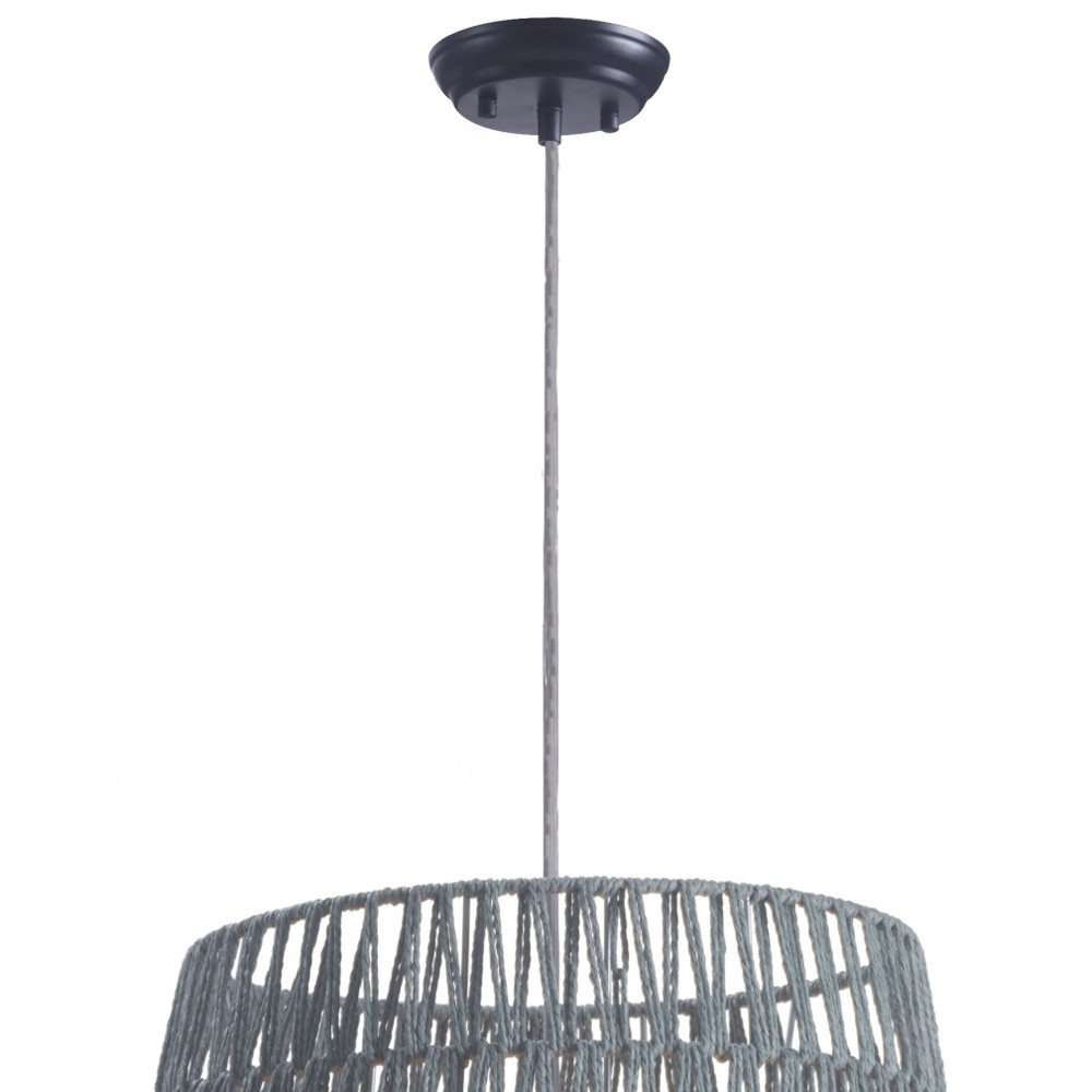 Gray Night Sky Zig Zag Ceiling Lamp - Image 5