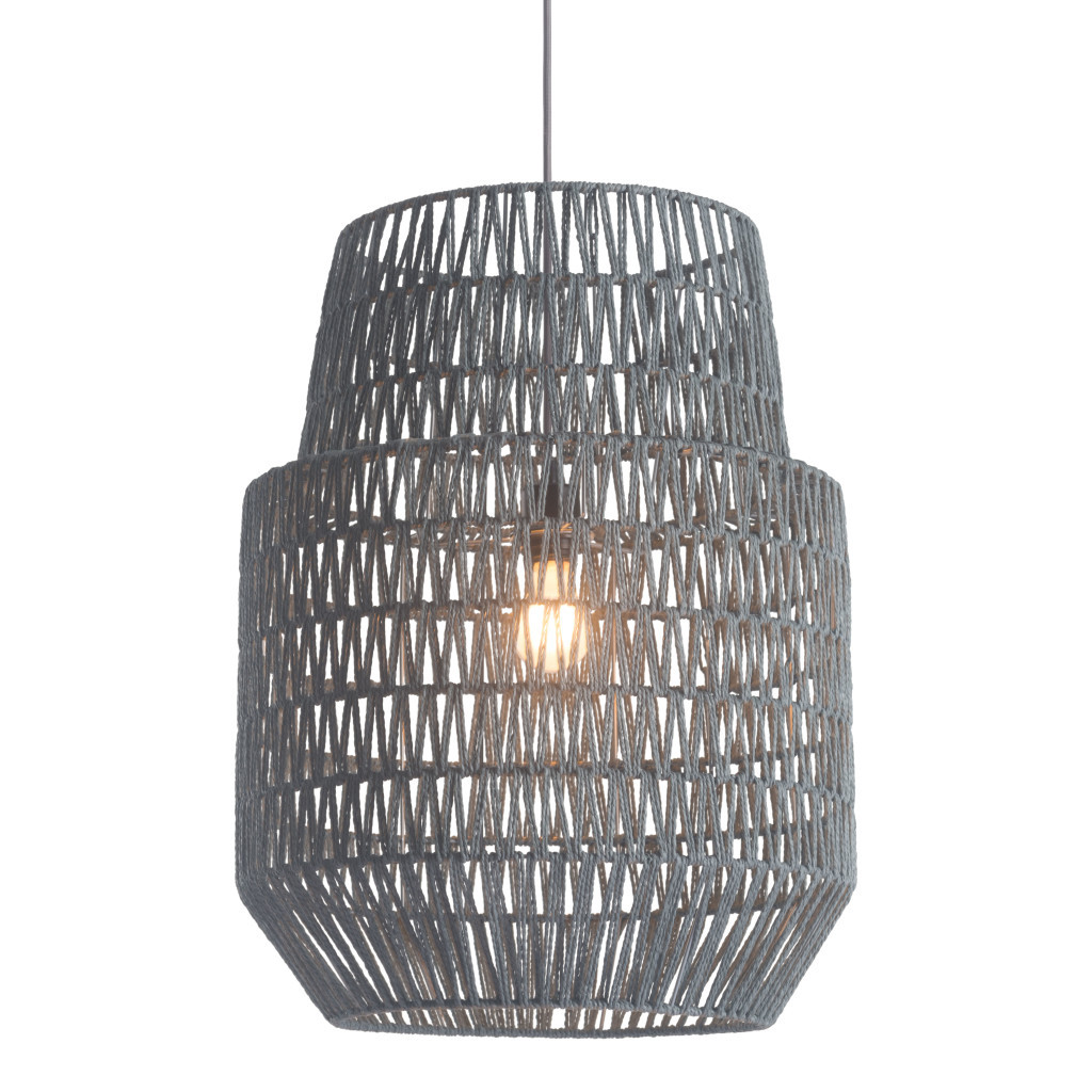 Gray Night Sky Zig Zag Ceiling Lamp - Image 3