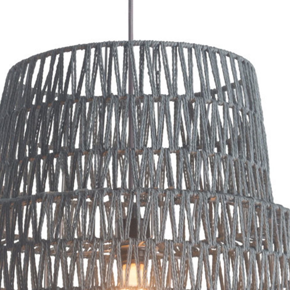 Gray Night Sky Zig Zag Ceiling Lamp - Image 6