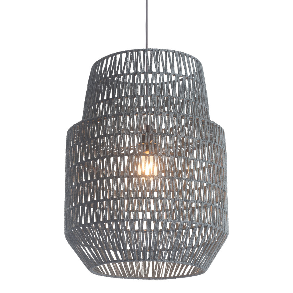 Gray Night Sky Zig Zag Ceiling Lamp - Image 4