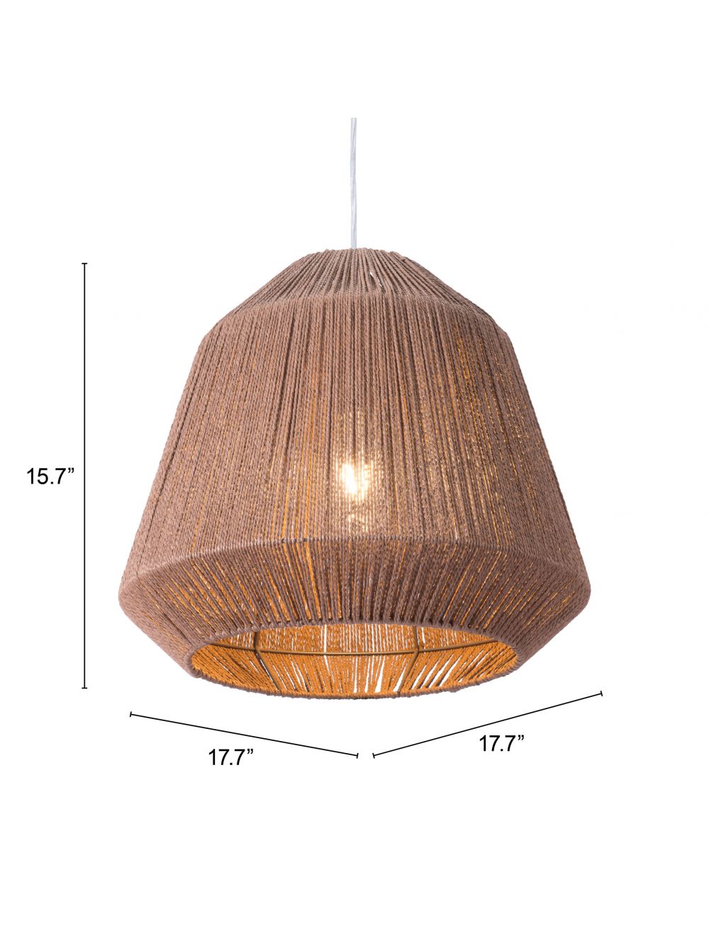 Brush Natural Ceiling Lamp - Image 9