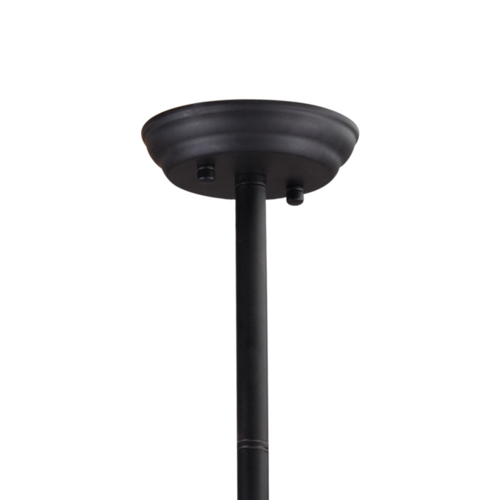 Black Kitchen Island Six Light Metal Ceiling Light - Image 9