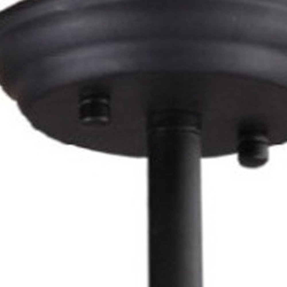 Black Kitchen Island Six Light Metal Ceiling Light - Image 11