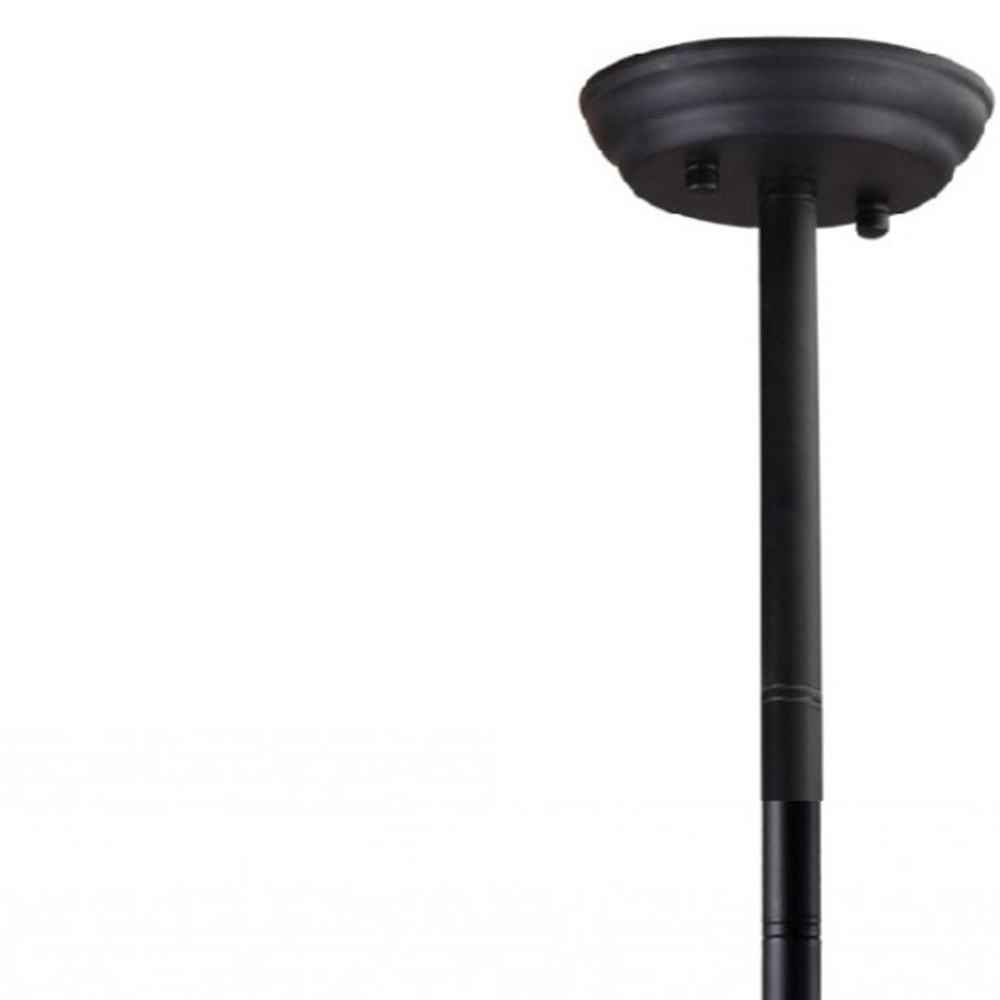 Black Kitchen Island Six Light Metal Ceiling Light - Image 10