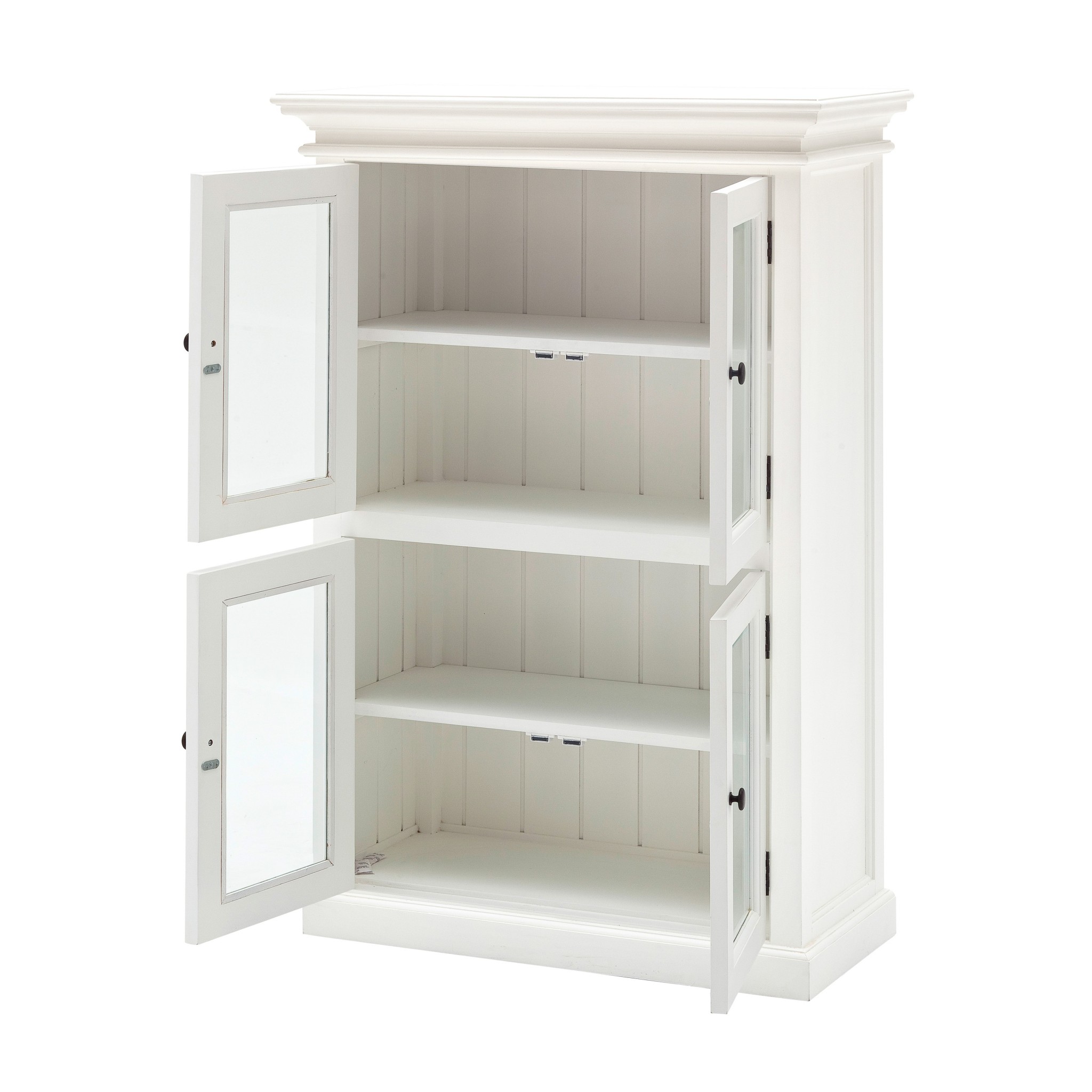 Classic White Two Level Storage Cabinet - Image 3