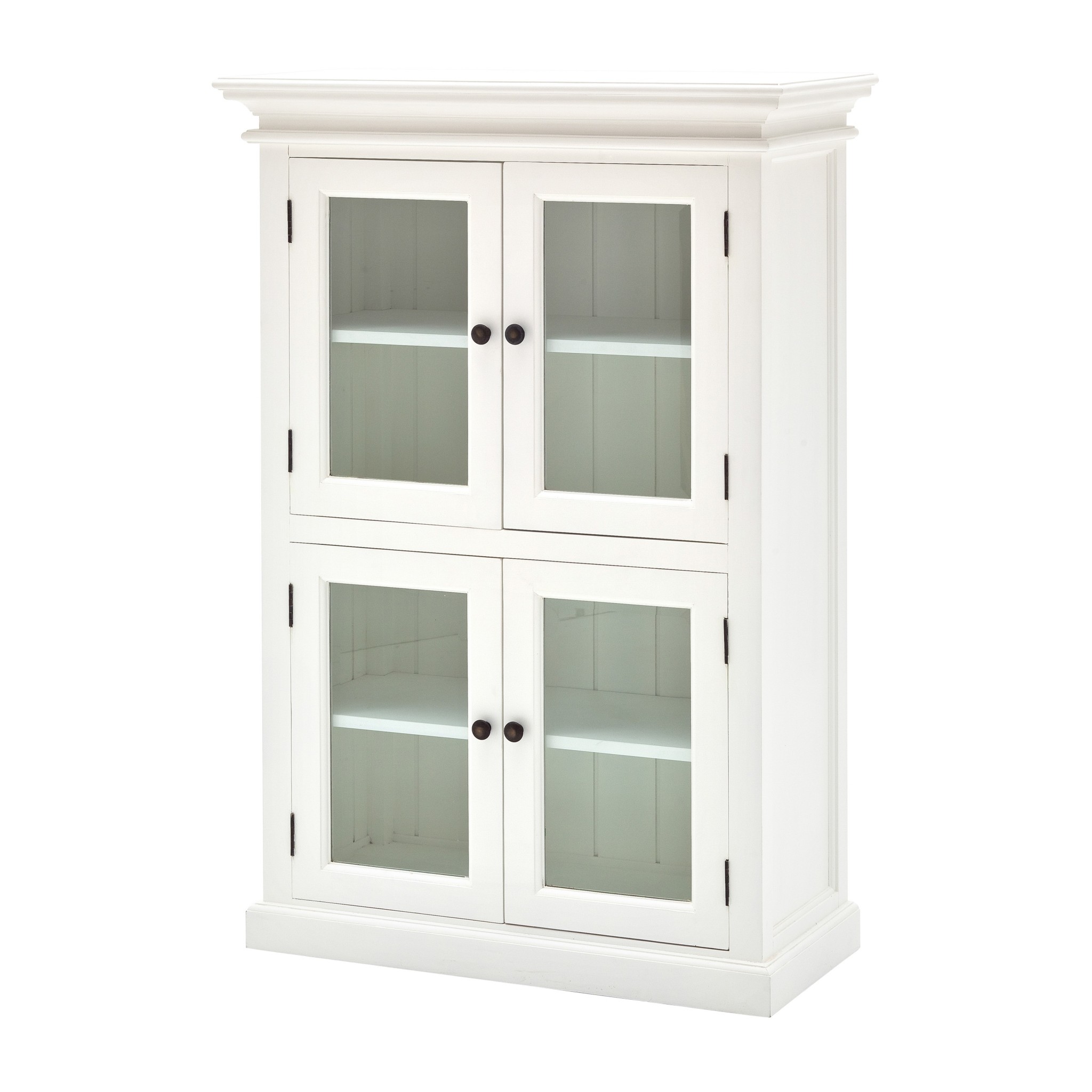 Classic White Two Level Storage Cabinet - Image 4