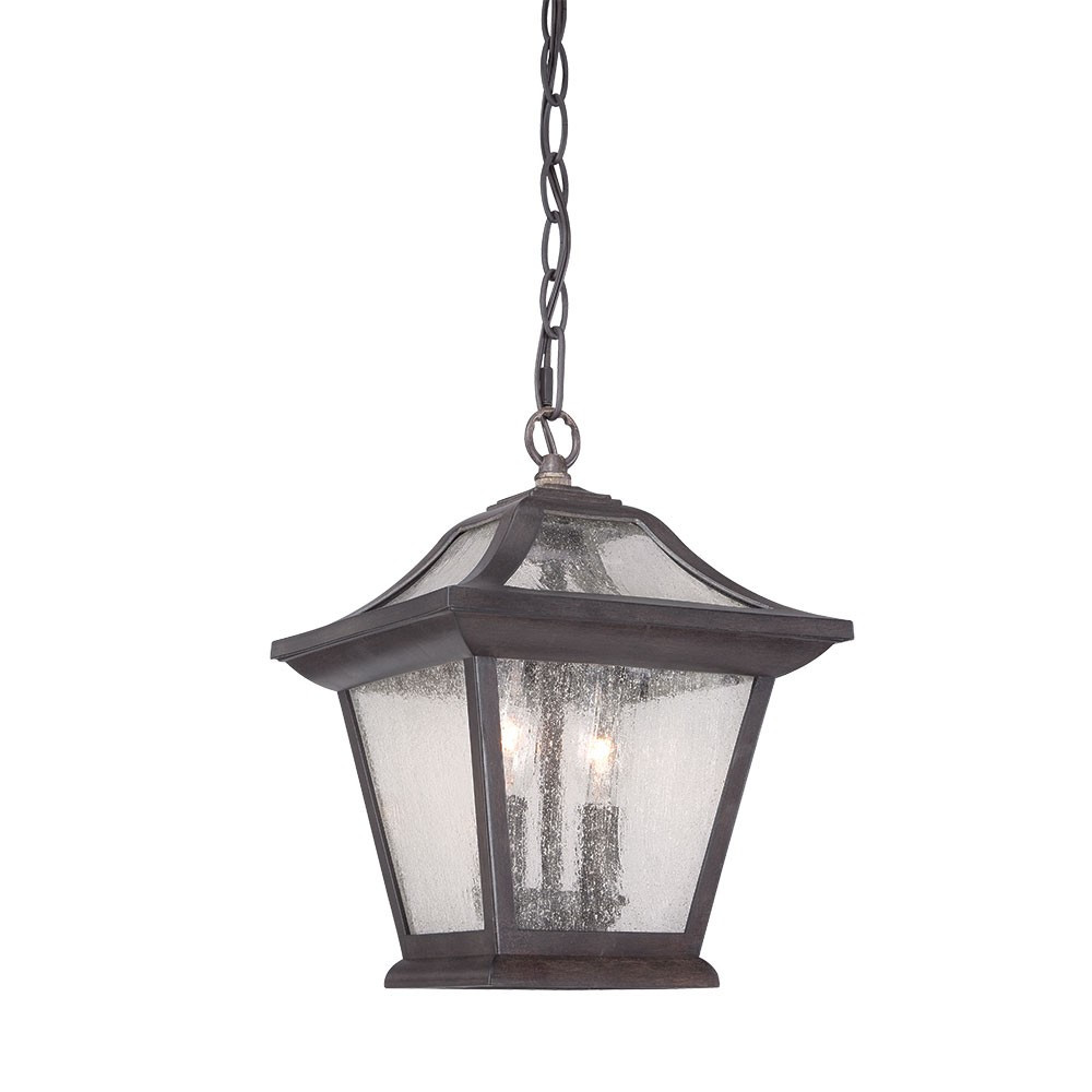 Matte Black Birdhouse Shape Outdoor Hanging Light - Image 3