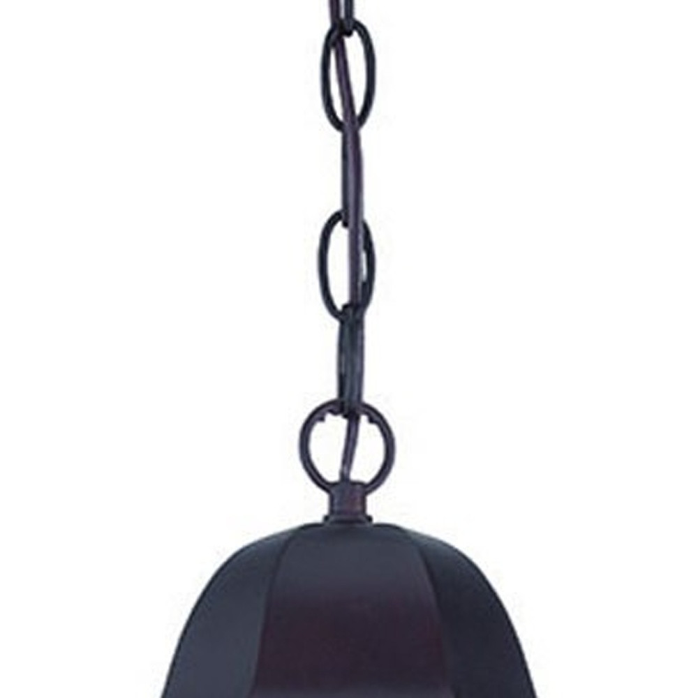 Matte Black Geometric Glass Hanging Light - Image 4