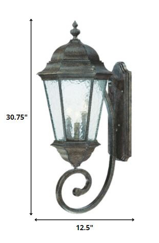 Telfair 3-Light Black Coral Wall Light - Image 6