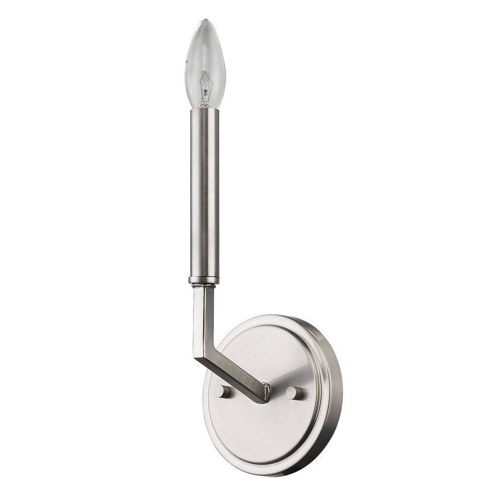 Minimalist Silver Wall Sconce - Image 2