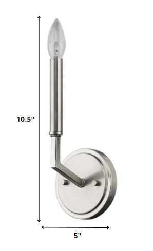 Minimalist Silver Wall Sconce - Image 6